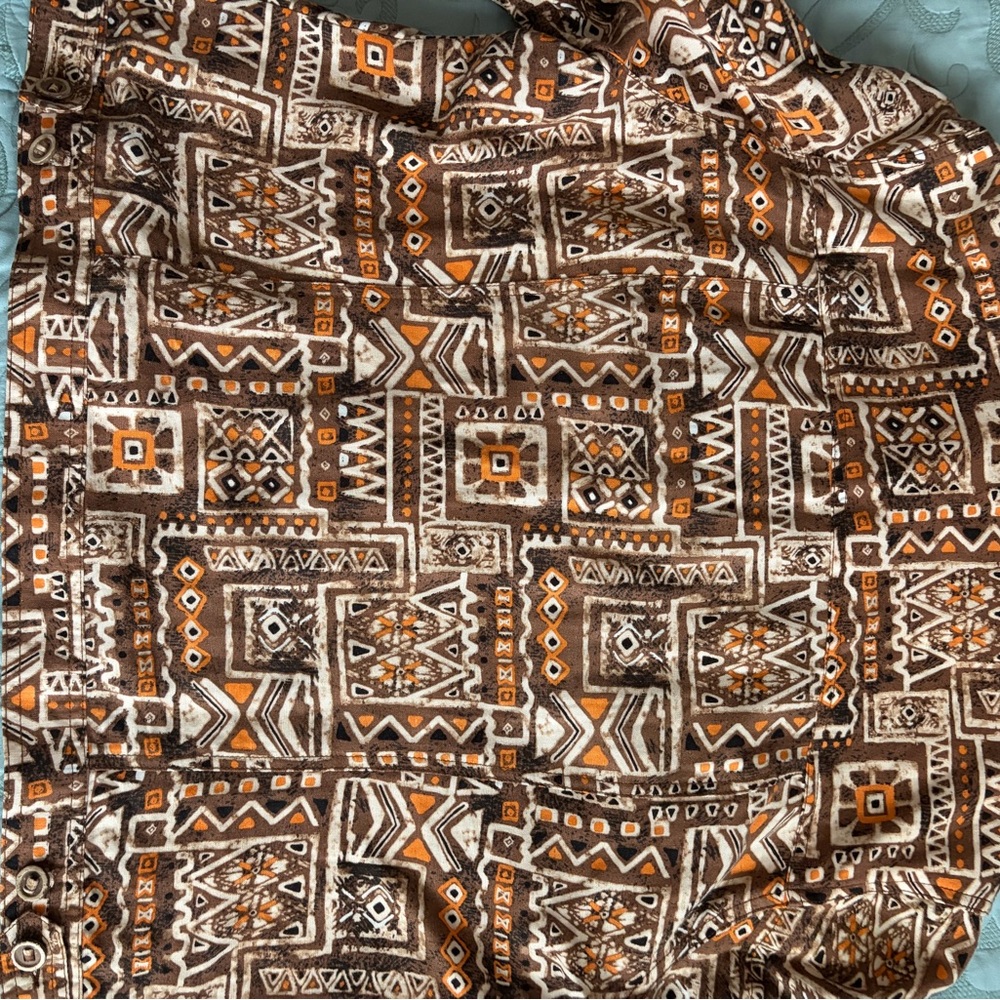 Ruby Rd. Brown and Tan Geometric Jacket - Picture 5 of 12